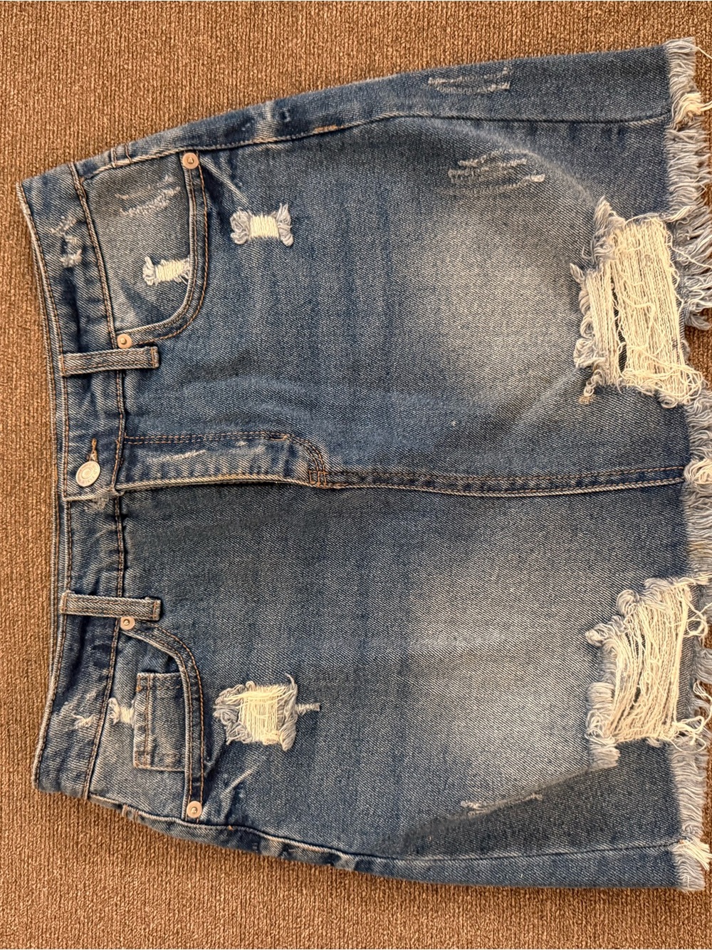 wild fable Medium Wash Denim Mini Skirt
